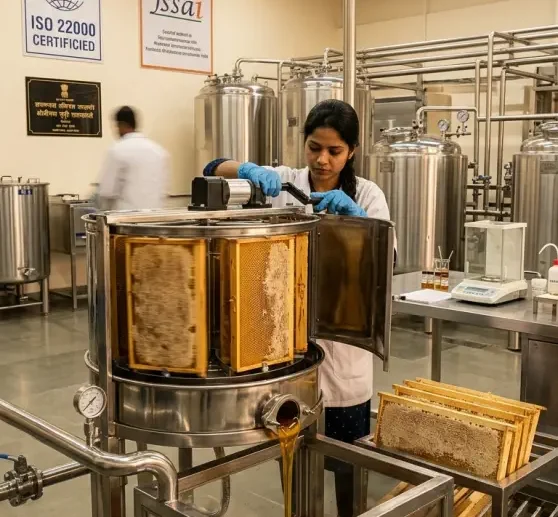 Modern extraction and filtration facilities that preserve natural nutrients while maintaining hygiene and quality standards.