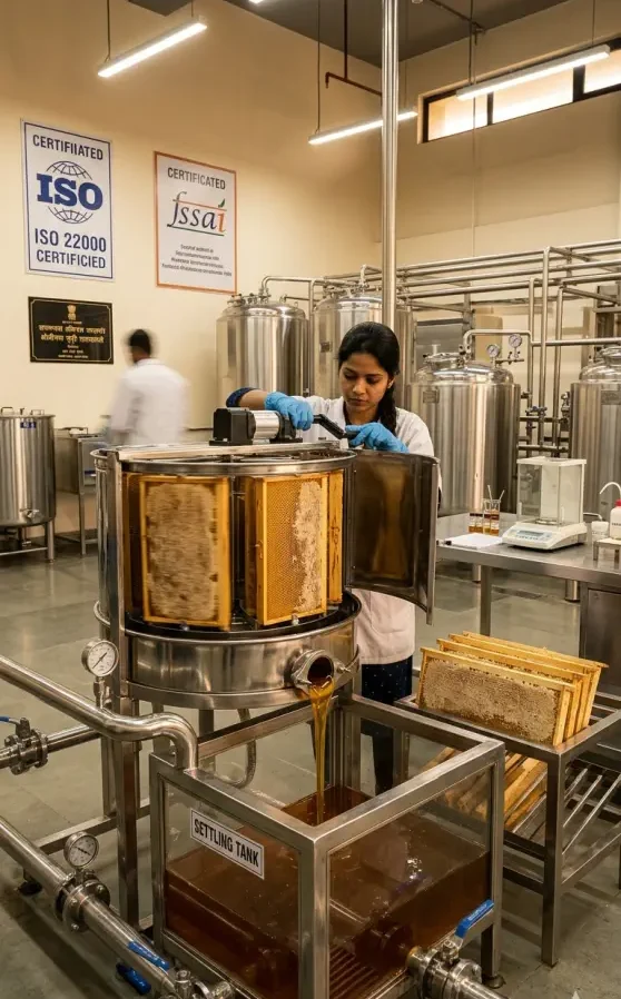 Modern extraction and filtration facilities that preserve natural nutrients while maintaining hygiene and quality standards.