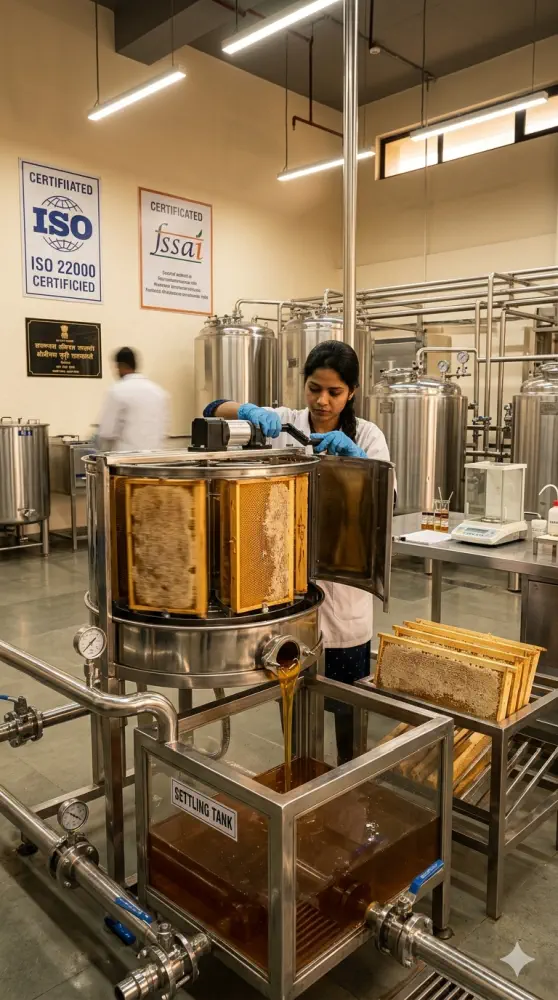 Modern extraction and filtration facilities that preserve natural nutrients while maintaining hygiene and quality standards.